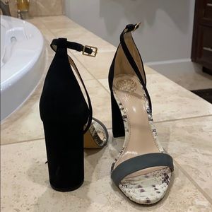 Snakeskin Vince Camuto Block Heels